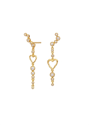 Ina earrings Forgyldt Maanesten
